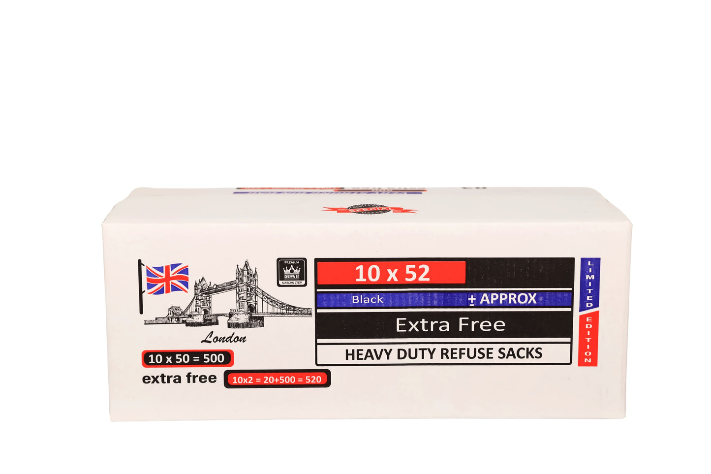 52 Pack Heavy Duty refuse sacks