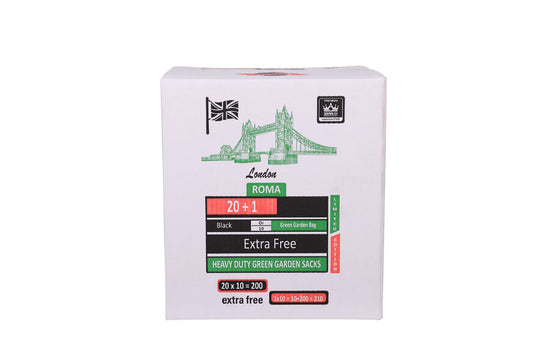 10 pack Extra Strong Green Heavy Duty refuse sacks