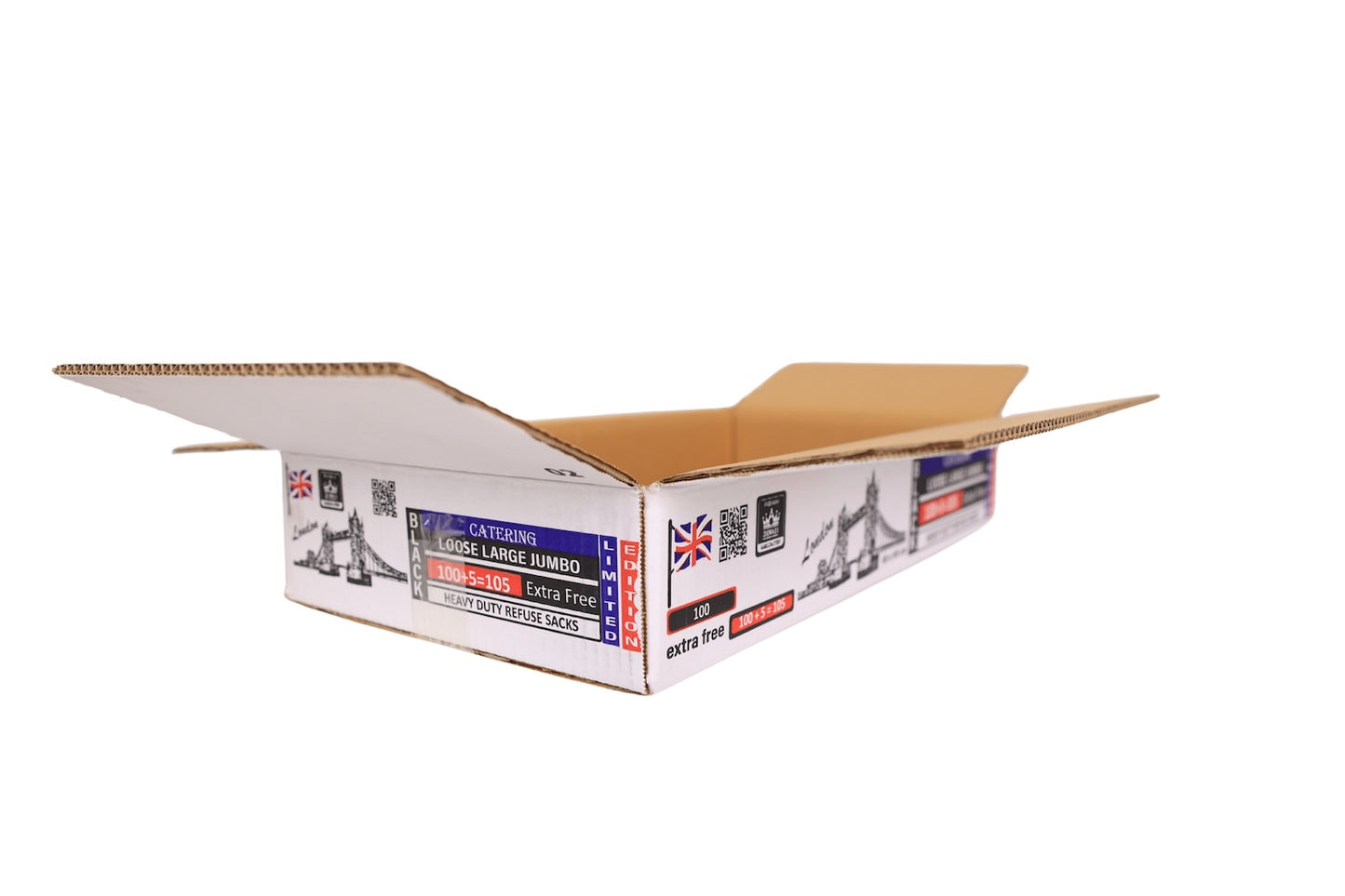 105 Jumbo size Extra Strong Heavy Duty Bin Bags