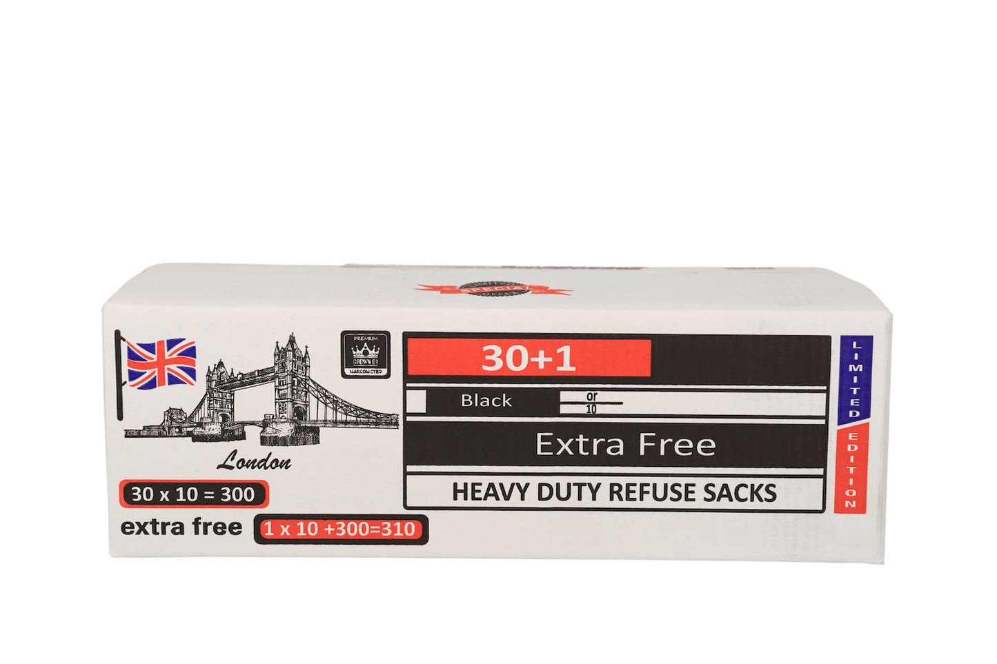 10 Pack Heavy Duty refuse sacks