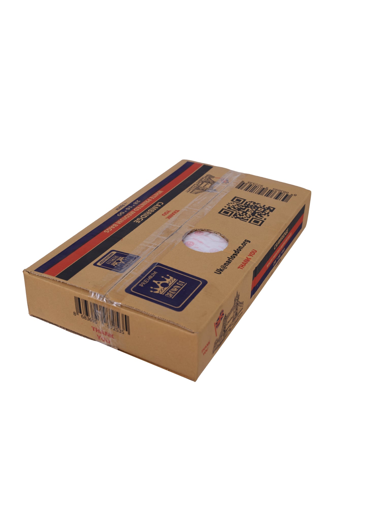 White printed Medium Bags 22L