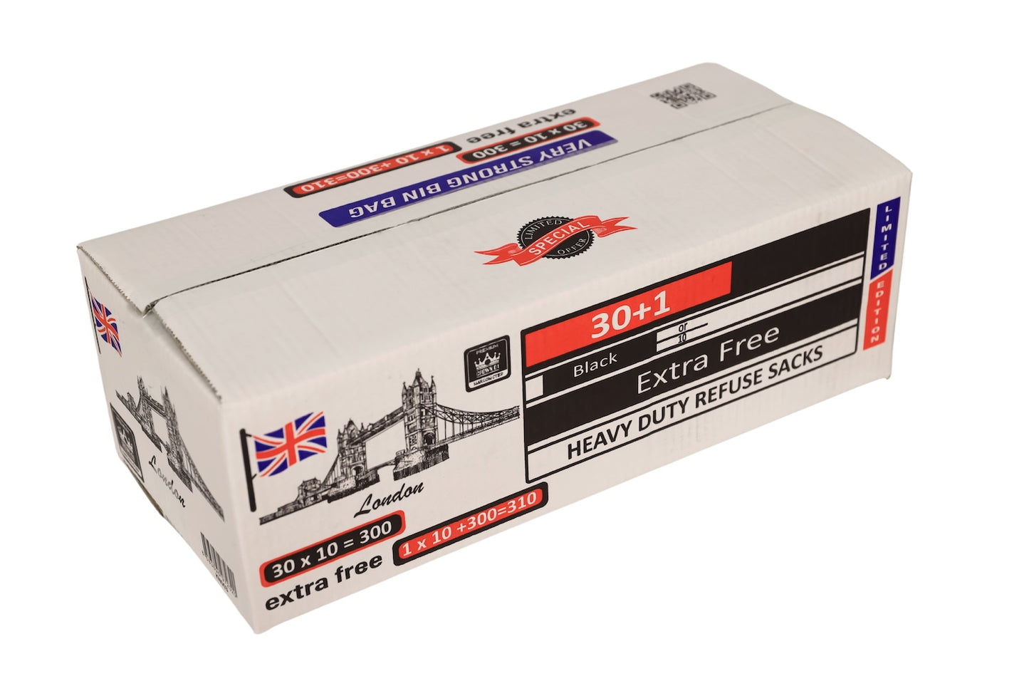 10 Pack Heavy Duty refuse sacks