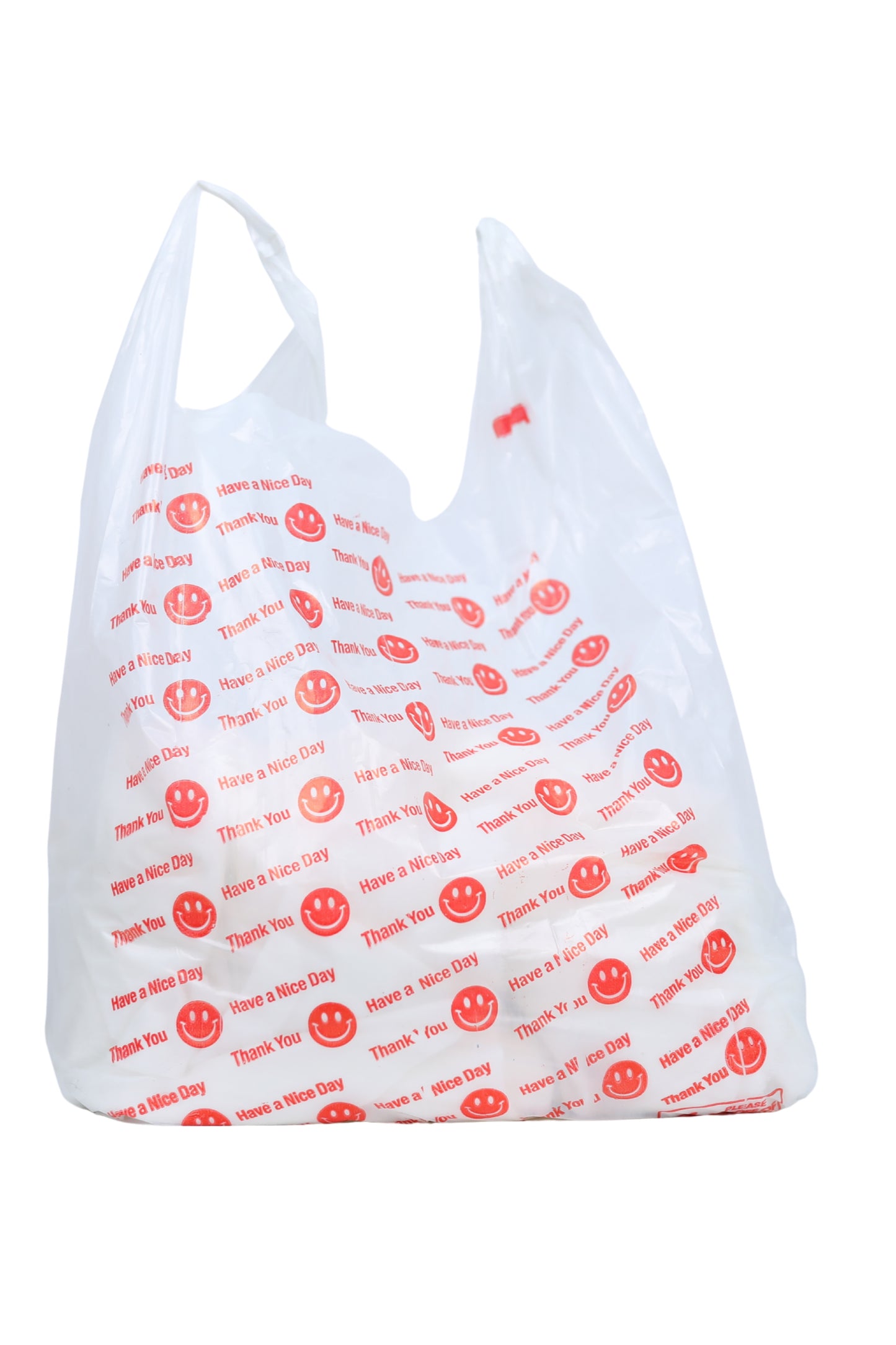 White printed Medium Bags 22L