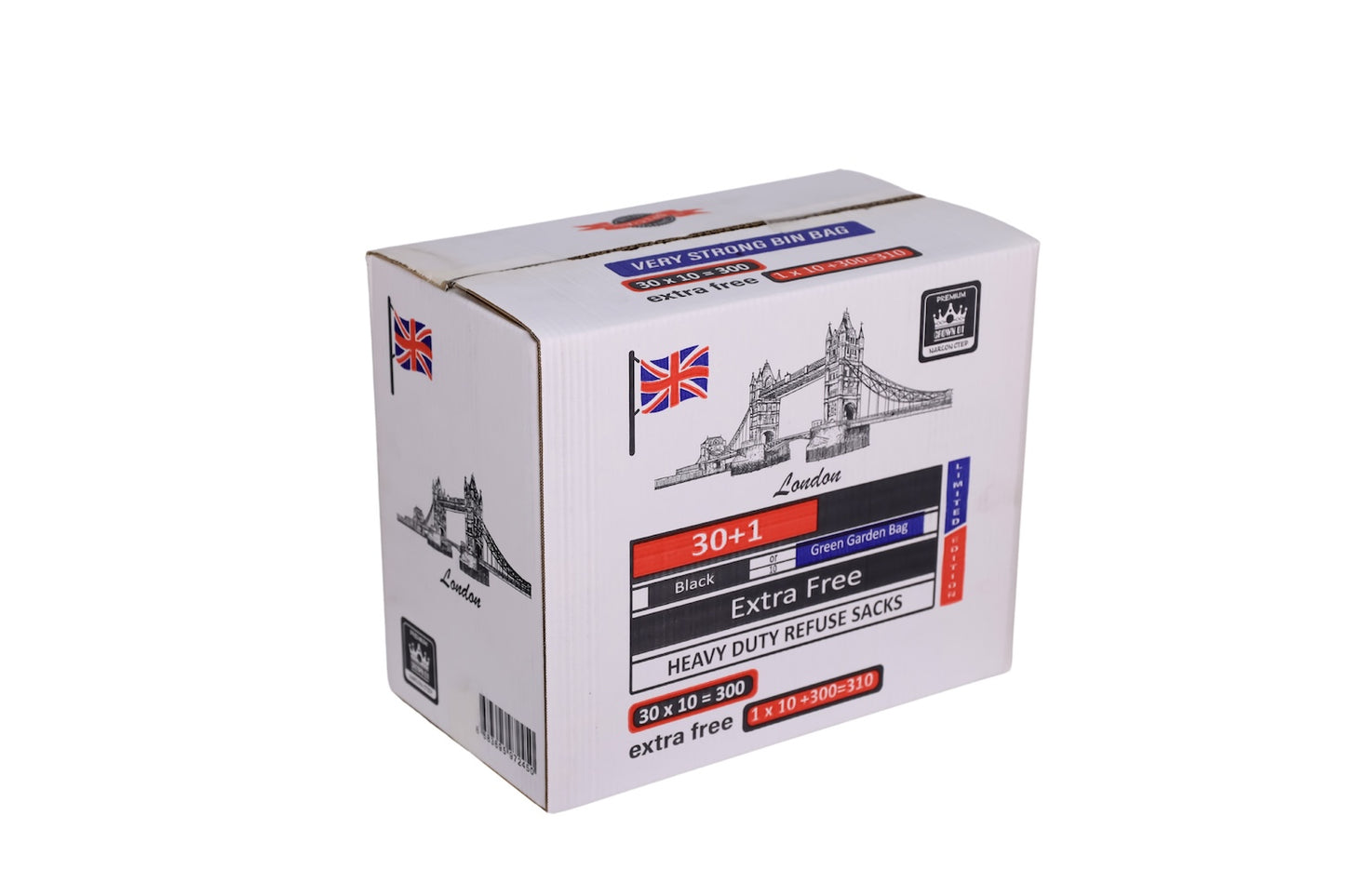 10 pack Extra Strong Heavy Duty refuse sacks